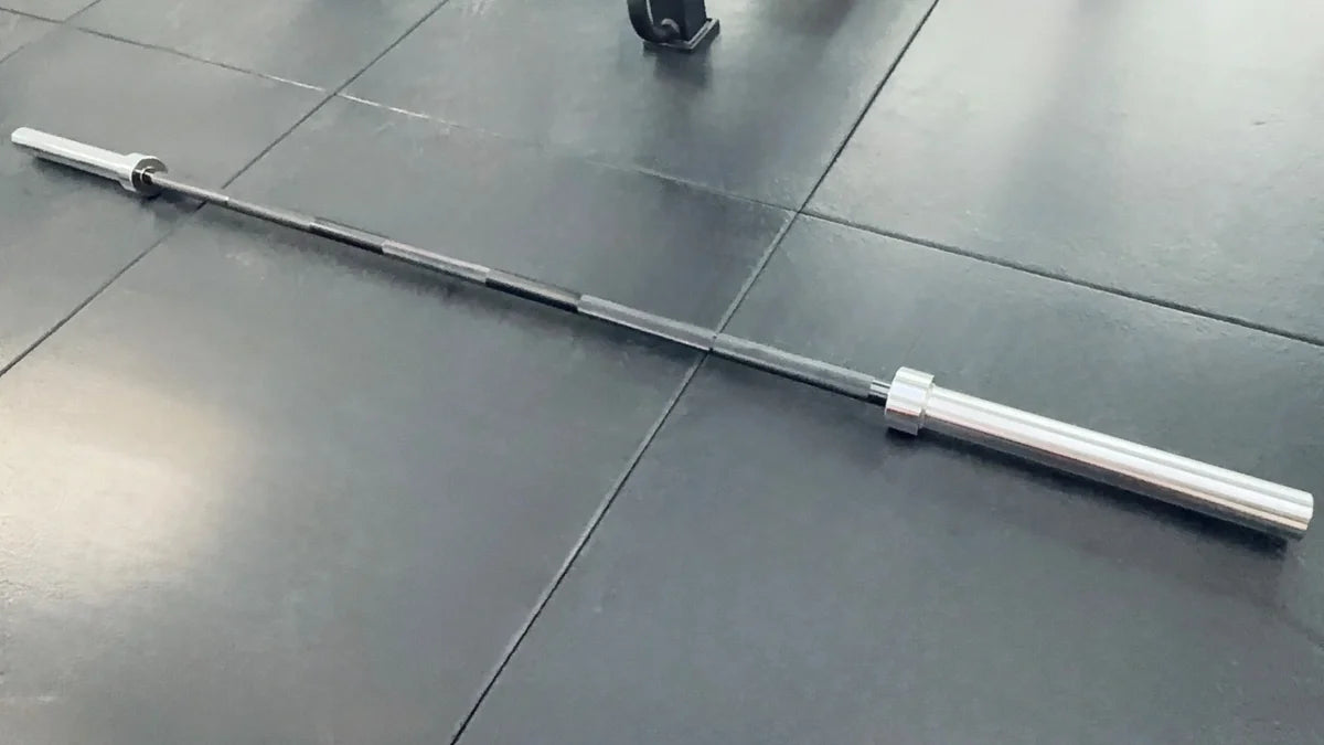 6ft / 7ft Black & Chrome Olympic Barbells - BlackBear Fitness